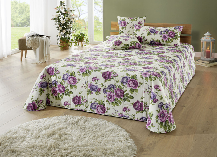 Tagesdecken - Tagesdecke mit Karosteppung und Kissenbezüge, in Größe 873 (für Einzelbett, 135x210 cm) bis 924 (Kissenbezug, 40x 80 cm), in Farbe GELB Ansicht 7