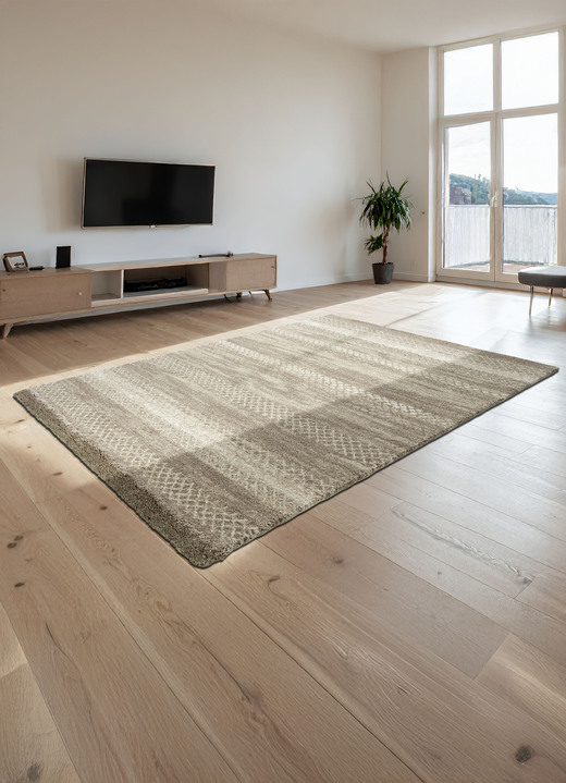 Modern - Strapazierfähig und pflegeleichte Brücken und Teppiche, in Größe 111 (Brücke, 60x110 cm) bis 282 (Teppich, 200x290 cm), in Farbe BEIGE Ansicht 1