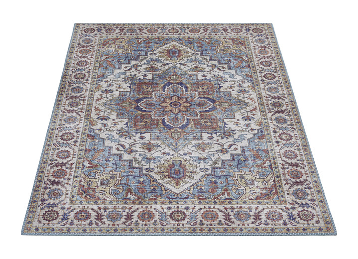 Klassisch - Pflegeleichte, gewebte Brücken und Teppiche, in Größe 113 (Brücke, 80x150 cm) bis 301 (Teppich, ø 100 cm), in Farbe BEIGE Ansicht 9