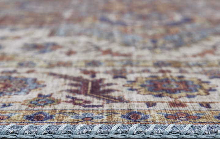 Klassisch - Pflegeleichte, gewebte Brücken und Teppiche, in Größe 113 (Brücke, 80x150 cm) bis 301 (Teppich, ø 100 cm), in Farbe BEIGE Ansicht 12