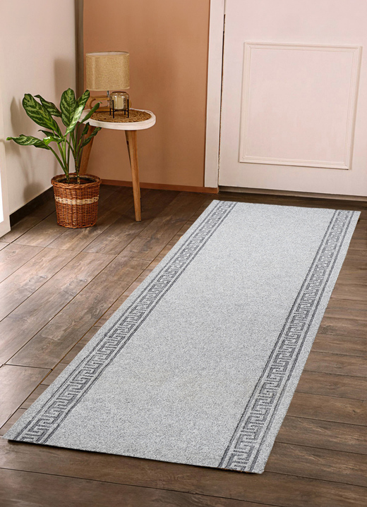 Läufer & Stufenmatten - Robuste, getüftete Läufer nach Maß, in Größe 102 (Läufer, 66 cm breit) bis 104 (Läufer, 80 cm breit), in Farbe GRAU Ansicht 1