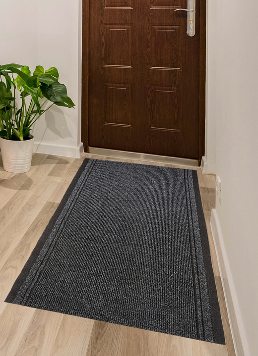 Läufer & Stufenmatten - Läufer, in Größe 102 (Läufer, 66 cm breit) bis 104 (Läufer, 80 cm breit), in Farbe ANTHRAZIT Ansicht 1