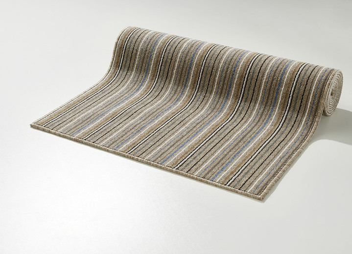 Läufer & Stufenmatten - Ansprechende Läufer nach Maß, in Größe 102 (Läufer, 67 cm breit) bis 106 (Läufer, 100 cm breit), in Farbe BRAUN Ansicht 1