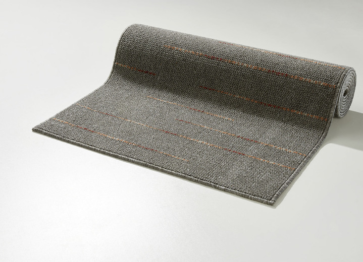 Läufer & Stufenmatten - Erstklassige Läufer nach Maß, in Größe 102 (Läufer, 67 cm breit) bis 106 (Läufer, 100 cm breit), in Farbe DUNKELGRAU Ansicht 1