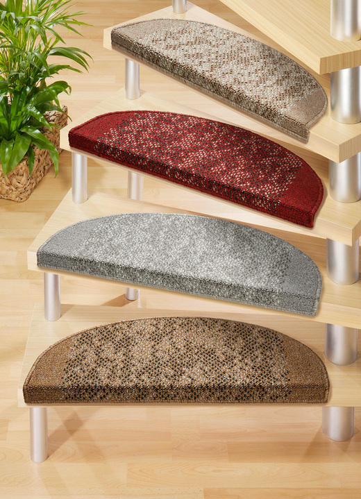 Läufer & Stufenmatten - Hochwertige Stufenmatten, in Größe 151 (Stufenmatten, 2er-Pack) bis 325 (Stufenmatten, 15er-Pack), in Farbe ROT
