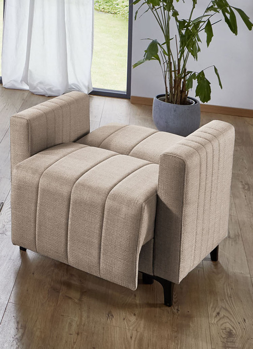 Polstergruppen - Frei im Raum aufstellbare Polstermöbel mit Bettfunktion, in Farbe GRAU, in Ausführung Polstergruppe, 2-teilig (1 Dreisitzer, 1 Zweisitzer) Ansicht 26