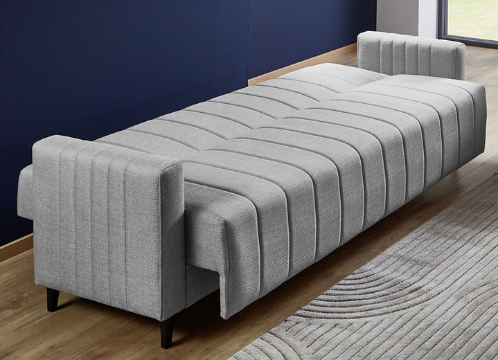 Polstergruppen - Frei im Raum aufstellbare Polstermöbel mit Bettfunktion, in Farbe GRAU, in Ausführung Zweisitzer Ansicht 20