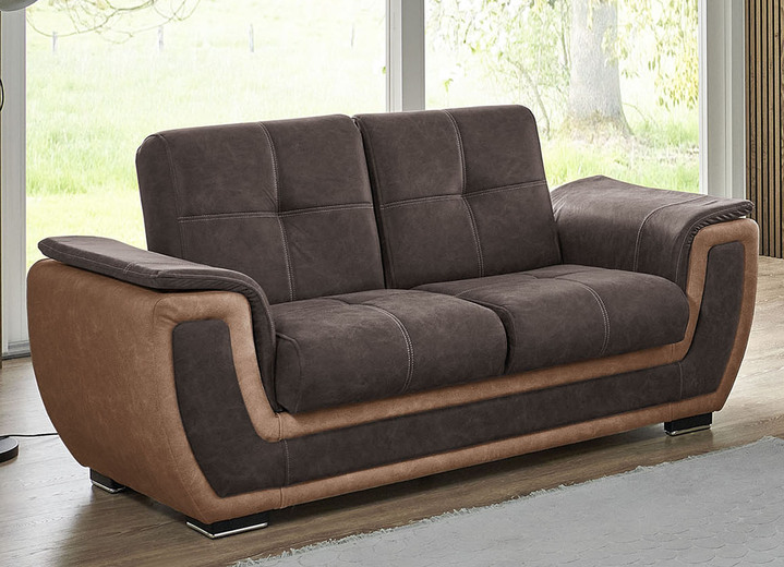 Polstergruppen - Polstermöbel mit Liegefunktion und Bettkasten, in Farbe GRAU-CREME, in Ausführung Polsterecke Ansicht 10