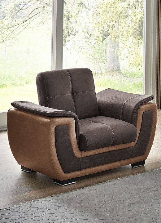 Polstergruppen - Polstermöbel mit Liegefunktion und Bettkasten, in Farbe GRAU-CREME, in Ausführung Polsterecke Ansicht 13