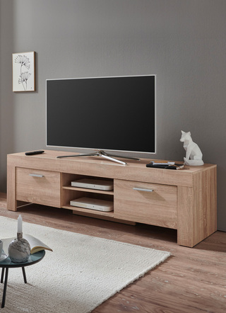 TV-Longboard mit Griffen in Aluminium-Optik
