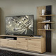 TV- & Hifi-Möbel - TV-Longboard mit Wandpaneel, in Farbe EICHE ALTHOLZ-KASCHMIR
