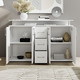 Sideboards - Stylisches Highboard, in Farbe EICHE SONOMA-WEISS – Farbe WEISS – Ansicht 2