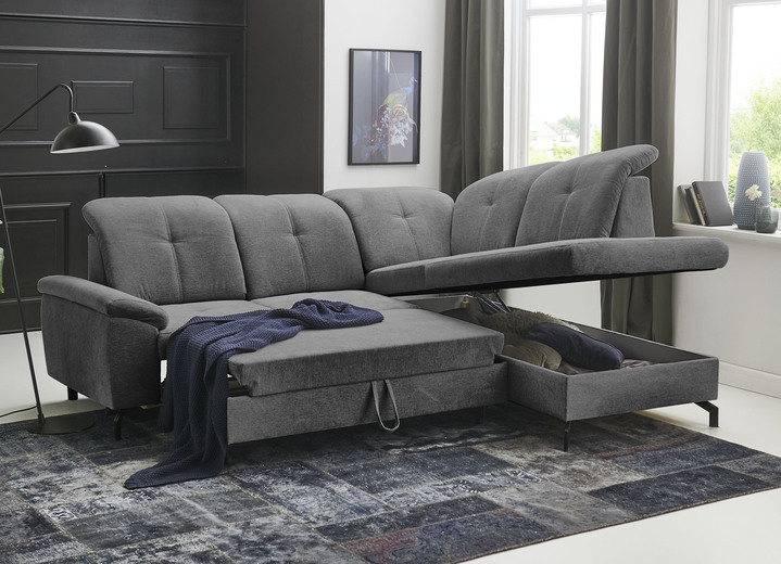 Polsterecken - Moderne Polsterecke mit Bettfunktion und Bettkasten, in Farbe ANTHRAZIT Ansicht 14