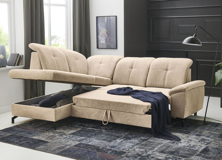 Polsterecken - Moderne Polsterecke mit Bettfunktion und Bettkasten, in Farbe ANTHRAZIT Ansicht 8