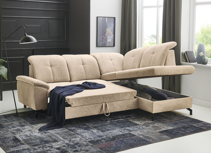 Polsterecken - Moderne Polsterecke mit Bettfunktion und Bettkasten, in Farbe ANTHRAZIT Ansicht 17