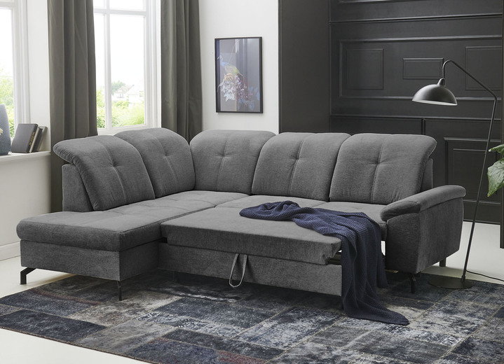 Polsterecken - Moderne Polsterecke mit Bettfunktion und Bettkasten, in Farbe ANTHRAZIT Ansicht 3