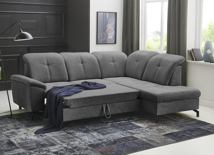 Polsterecken - Moderne Polsterecke mit Bettfunktion und Bettkasten, in Farbe ANTHRAZIT Ansicht 15