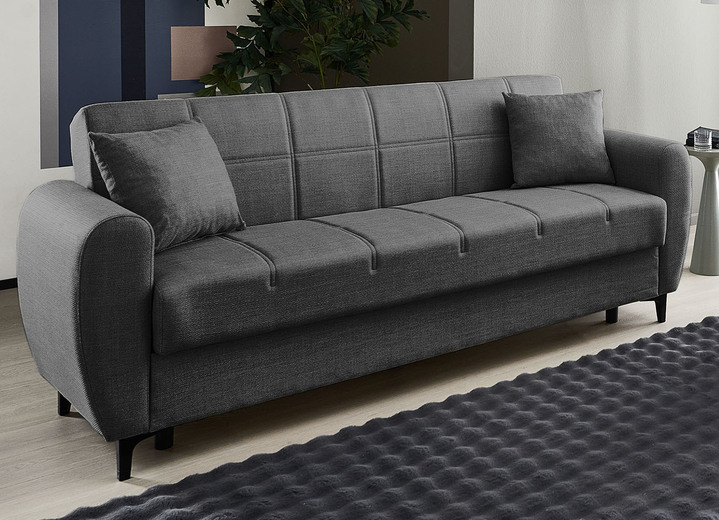 Polstergruppen - Frei im Raum aufstellbare Polstermöbel mit Bettfunktion, in Farbe BEIGE, in Ausführung Zweisitzer Ansicht 30