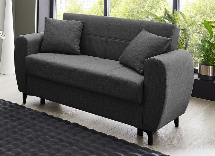 Polstergruppen - Frei im Raum aufstellbare Polstermöbel mit Bettfunktion, in Farbe BEIGE, in Ausführung Zweisitzer Ansicht 50