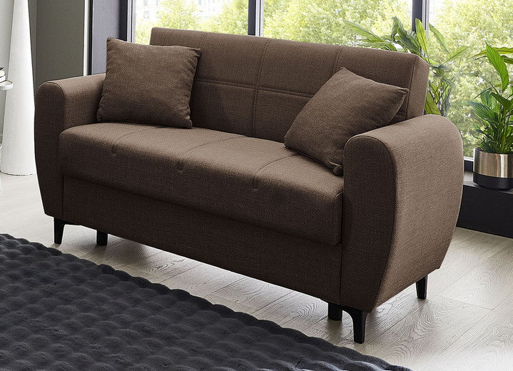 Polstergruppen - Frei im Raum aufstellbare Polstermöbel mit Bettfunktion, in Farbe BEIGE, in Ausführung Zweisitzer Ansicht 47