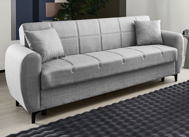 Polstergruppen - Frei im Raum aufstellbare Polstermöbel mit Bettfunktion, in Farbe BEIGE, in Ausführung Zweisitzer Ansicht 24