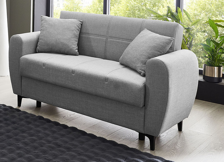 Polstergruppen - Frei im Raum aufstellbare Polstermöbel mit Bettfunktion, in Farbe BEIGE, in Ausführung Zweisitzer Ansicht 44