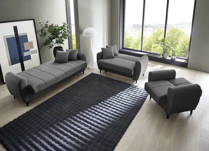 Polstergruppen - Frei im Raum aufstellbare Polstermöbel mit Bettfunktion, in Farbe BEIGE, in Ausführung Zweisitzer Ansicht 21