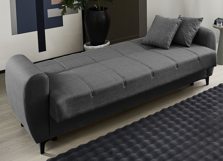 Polstergruppen - Frei im Raum aufstellbare Polstermöbel mit Bettfunktion, in Farbe BEIGE, in Ausführung Zweisitzer Ansicht 31