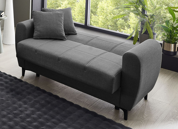 Polstergruppen - Frei im Raum aufstellbare Polstermöbel mit Bettfunktion, in Farbe BEIGE, in Ausführung Zweisitzer Ansicht 51