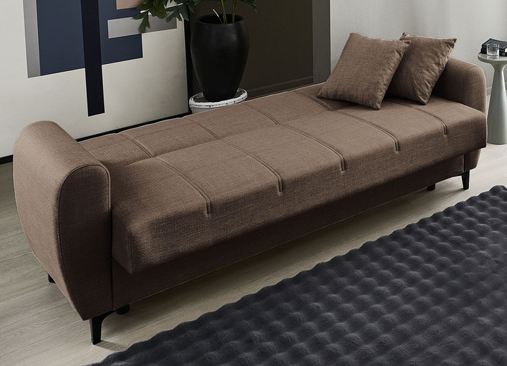 Polstergruppen - Frei im Raum aufstellbare Polstermöbel mit Bettfunktion, in Farbe BEIGE, in Ausführung Zweisitzer Ansicht 28