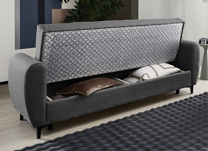 Polstergruppen - Frei im Raum aufstellbare Polstermöbel mit Bettfunktion, in Farbe BEIGE, in Ausführung Zweisitzer Ansicht 32