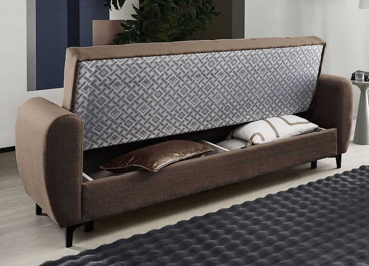 Polstergruppen - Frei im Raum aufstellbare Polstermöbel mit Bettfunktion, in Farbe BEIGE, in Ausführung Zweisitzer Ansicht 29