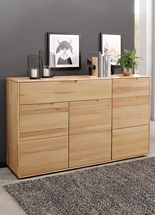 Sideboards - Fantastisches Sideboard aus Massivholz, in Farbe KERNBUCHE Ansicht 1