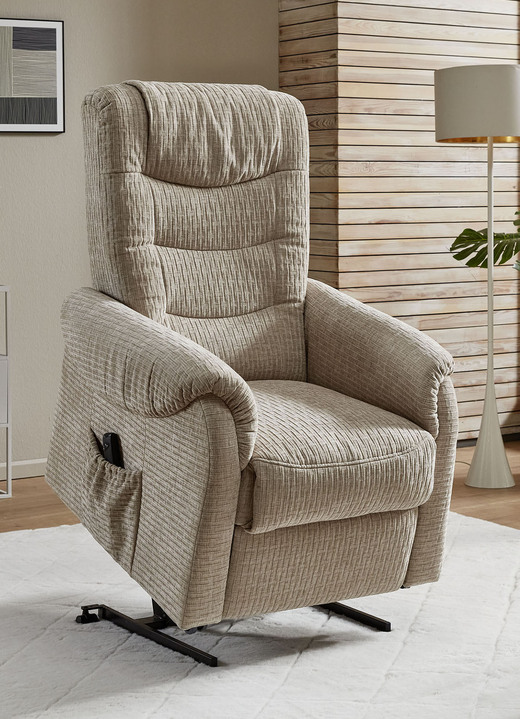 TV-Sessel / Relax-Sessel - TV-Sessel auf Rollen, in Farbe GRAU, in Ausführung TV-Sessel, manuell verstellbar Ansicht 11