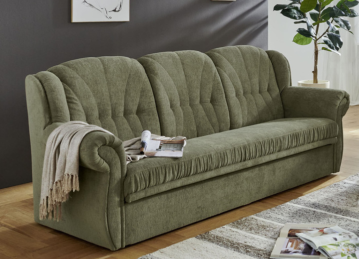 Polstergruppen - Klassische Polstermöbel mit hochwertigem Bezug, in Farbe GRAU-BRAUN, in Ausführung Sessel Ansicht 12