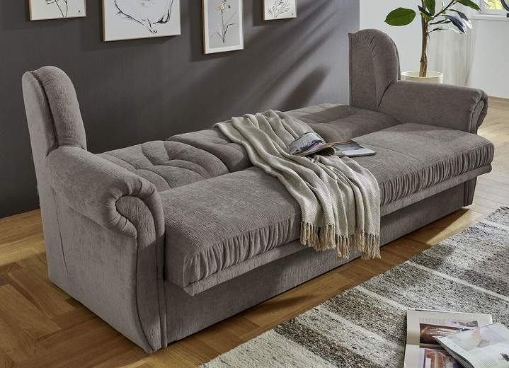 Polstergruppen - Klassische Polstermöbel mit hochwertigem Bezug, in Farbe GRAU-BRAUN, in Ausführung Sessel Ansicht 16