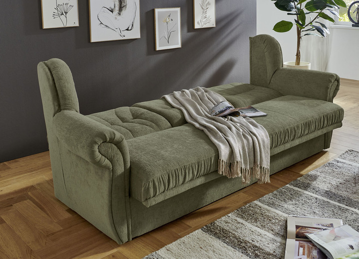 Polstergruppen - Klassische Polstermöbel mit hochwertigem Bezug, in Farbe GRAU-BRAUN, in Ausführung Sessel Ansicht 13