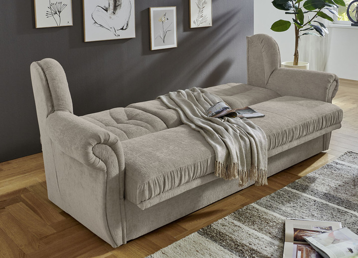 Polstergruppen - Klassische Polstermöbel mit hochwertigem Bezug, in Farbe GRAU-BRAUN, in Ausführung Sessel Ansicht 10