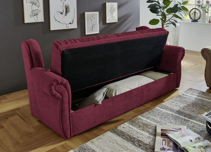 Polstergruppen - Klassische Polstermöbel mit hochwertigem Bezug, in Farbe GRAU-BRAUN, in Ausführung Sessel Ansicht 8