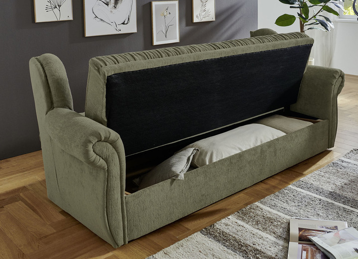 Polstergruppen - Klassische Polstermöbel mit hochwertigem Bezug, in Farbe GRAU-BRAUN, in Ausführung Sessel Ansicht 14