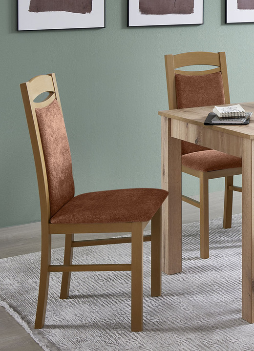 Stühle & Sitzbänke - Zeitlose Esszimmermöbel, in Farbe EICHE SONOMA-BEIGE, in Ausführung Essgruppe, 5-teilig Ansicht 13