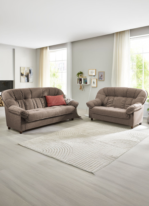 Polstergruppen - Komfortable Polstermöbel, in Farbe BEIGE, in Ausführung Polstergruppe, 2-teilig Ansicht 20