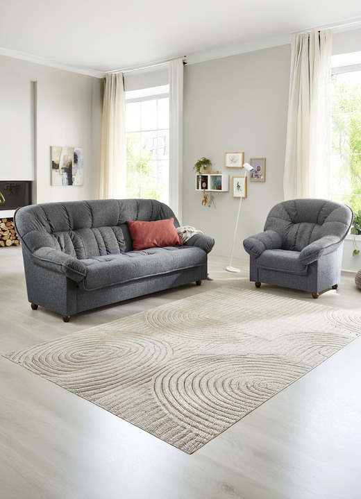 Polstergruppen - Komfortable Polstermöbel, in Farbe BEIGE, in Ausführung Polstergruppe, 2-teilig Ansicht 23