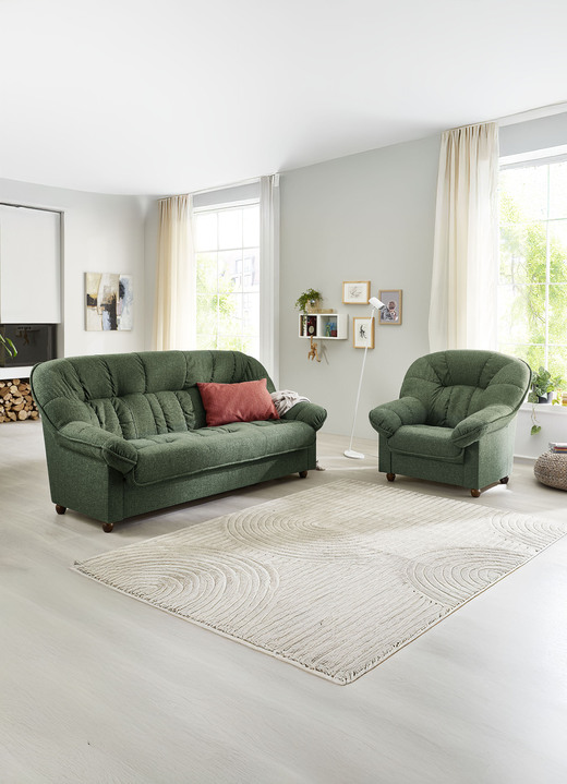 Polstergruppen - Komfortable Polstermöbel, in Farbe BEIGE, in Ausführung Polstergruppe, 2-teilig Ansicht 21