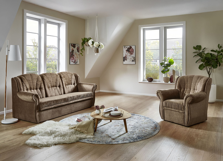 Polstergruppen - Klassische Polstermöbel, in Farbe DUNKELGRÜN, in Ausführung Sessel Ansicht 24