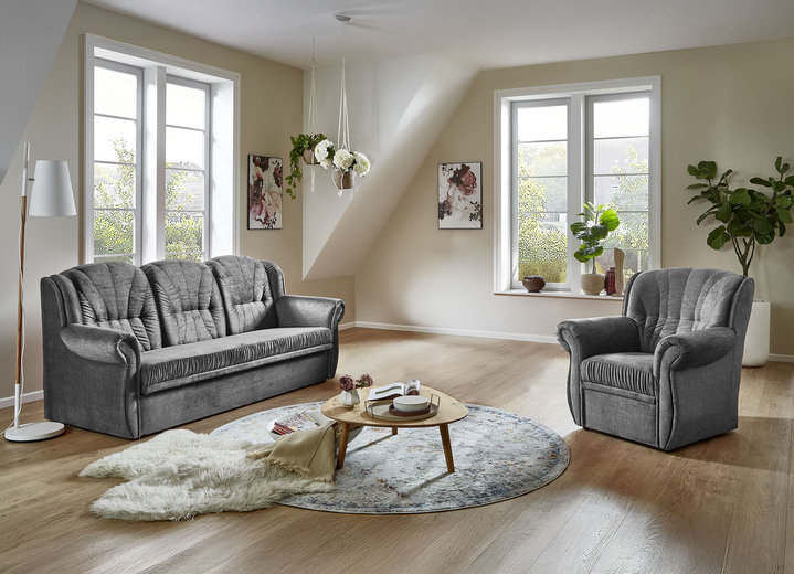 Polstergruppen - Klassische Polstermöbel, in Farbe DUNKELGRÜN, in Ausführung Sessel Ansicht 23