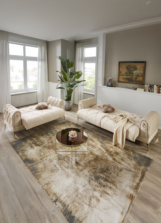 Polstergruppen - Polstermöbel, in Farbe BORDEAUX, in Ausführung Zweisitzer mit Bettfunktion Ansicht 4