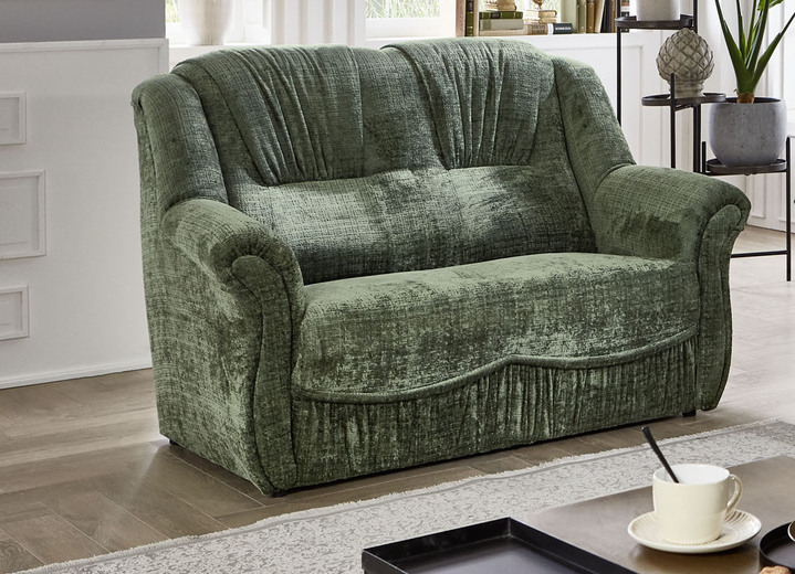 Polstergruppen - Bequeme Polstermöbel, in Farbe GRÜN, in Ausführung Dreisitzer mit Bettfunktion Ansicht 14