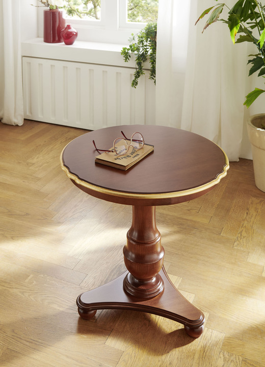 Beistelltische - Beistelltisch, in Farbe NUSSBAUM-GOLD Ansicht 1