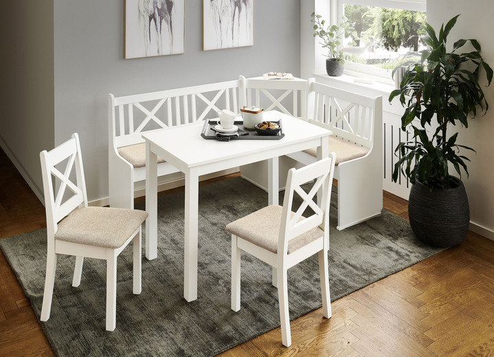 Stühle & Sitzbänke - Esszimmermöbeln, in Farbe WEISS-GRÜN, in Ausführung Stühle, 2er-Set Ansicht 7